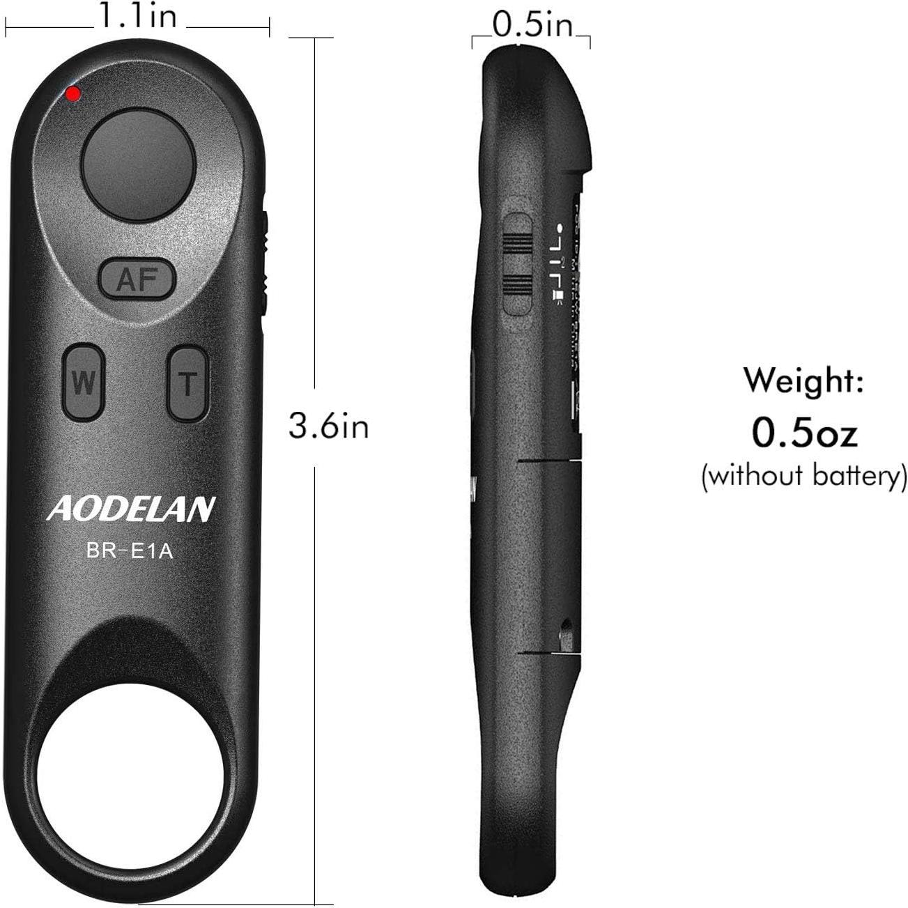 Control Remoto Inalámbrico AODELAN BR-E1A para Canon