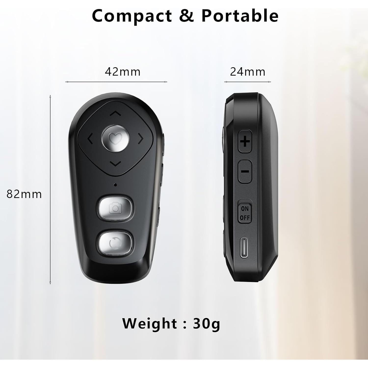 Control Remoto Inalámbrico SZFIRSTEY para Cámara con Zoom y Cambio de Cámara