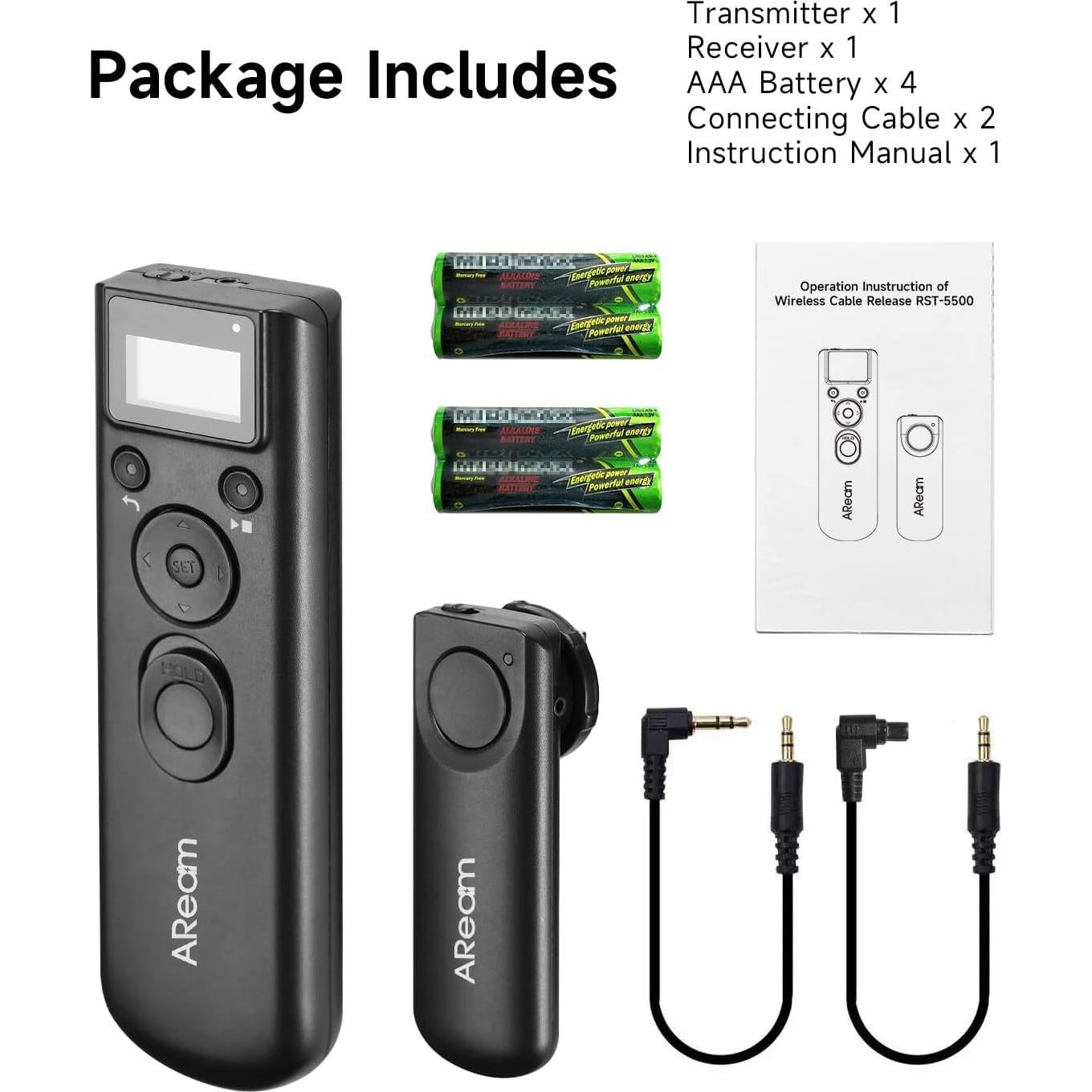 Disparador Remoto Inalámbrico Aream para Canon y Pentax