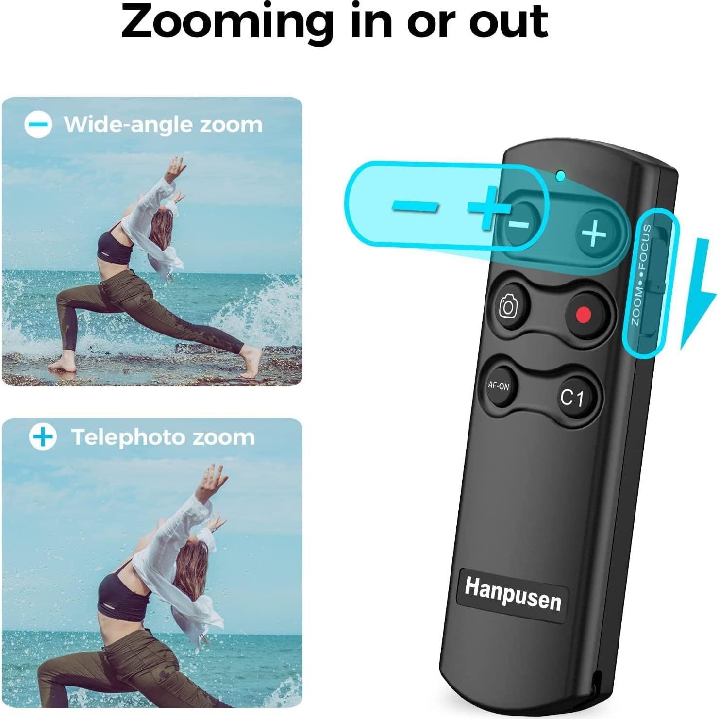 Control Remoto Inalámbrico Hanpusen RMT-P1BT para Cámara Sony