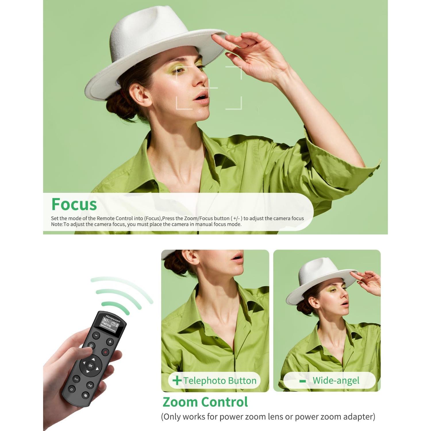 Control Remoto Inalámbrico Hanpusen para Cámara Nikon Z