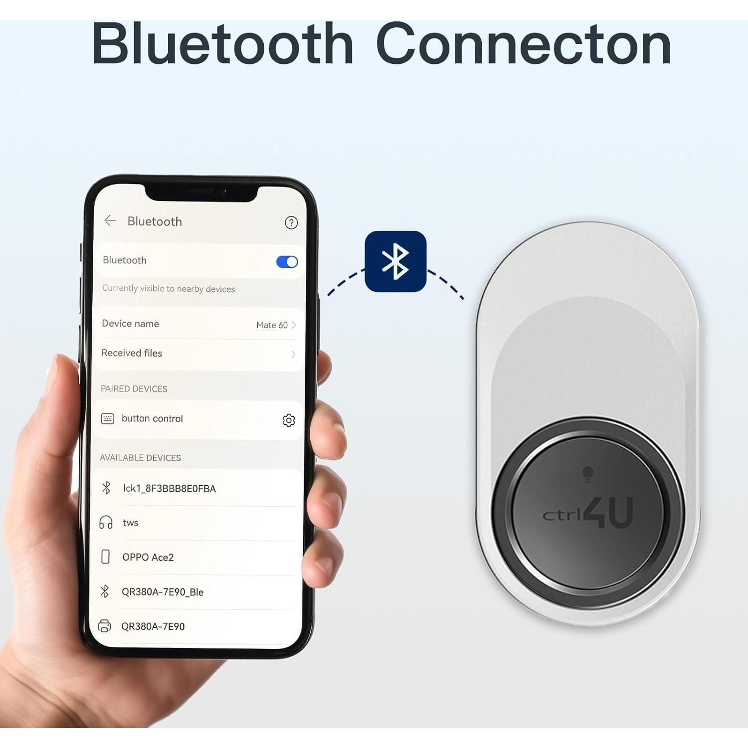 Control Remoto Bluetooth Manos Libres para Cámara y Música