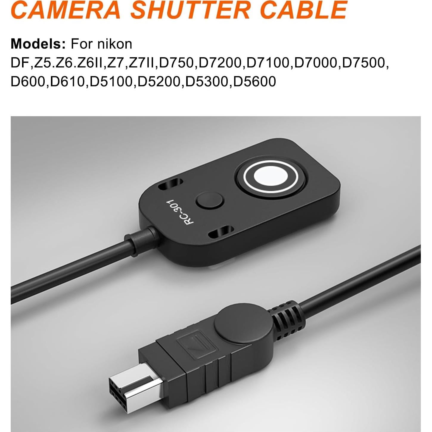 Cable de Liberación de Obturador Nikon RC301-DC2 5m Control Remoto