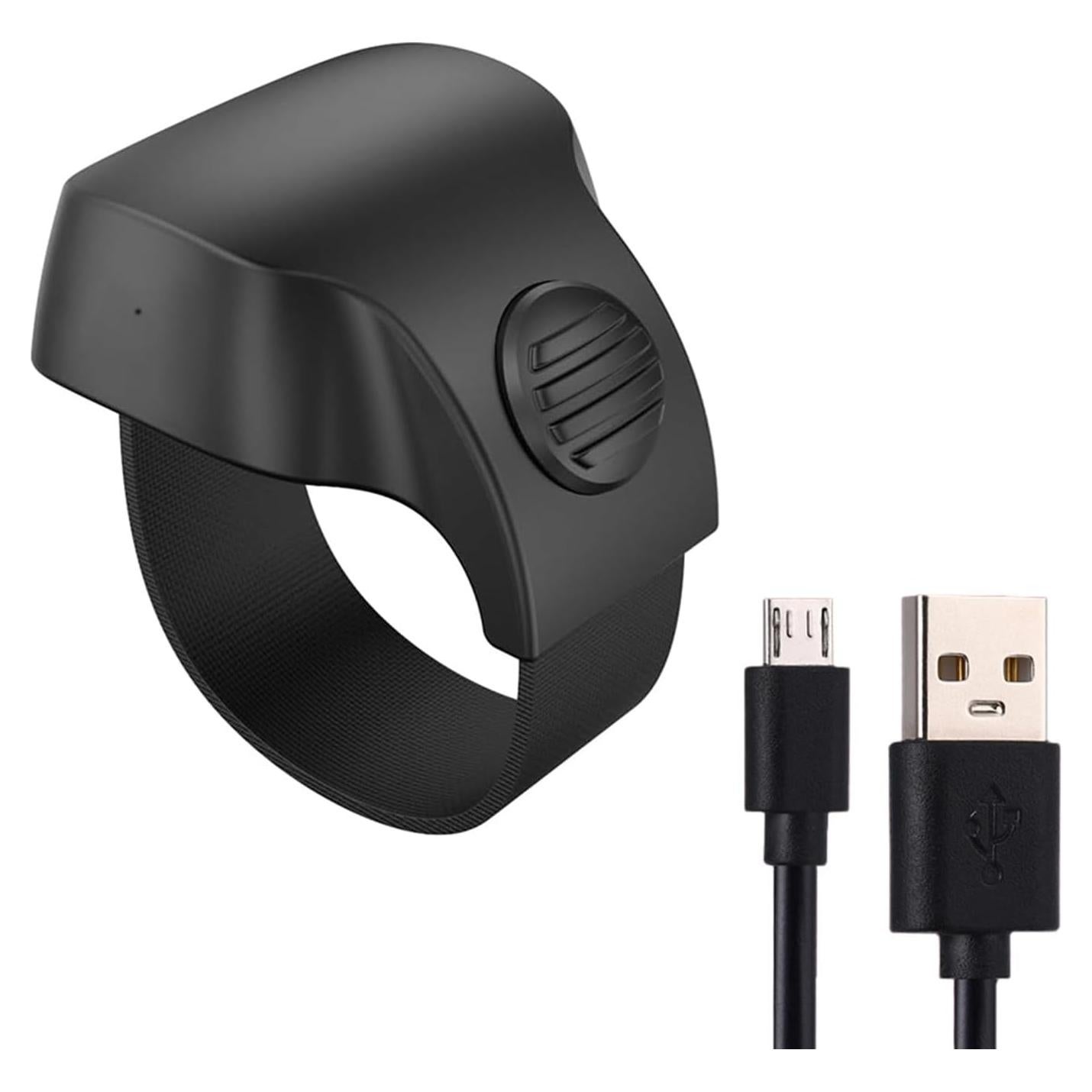 Anillo inteligente Bluetooth OUFANTE R10 para selfies - Negro