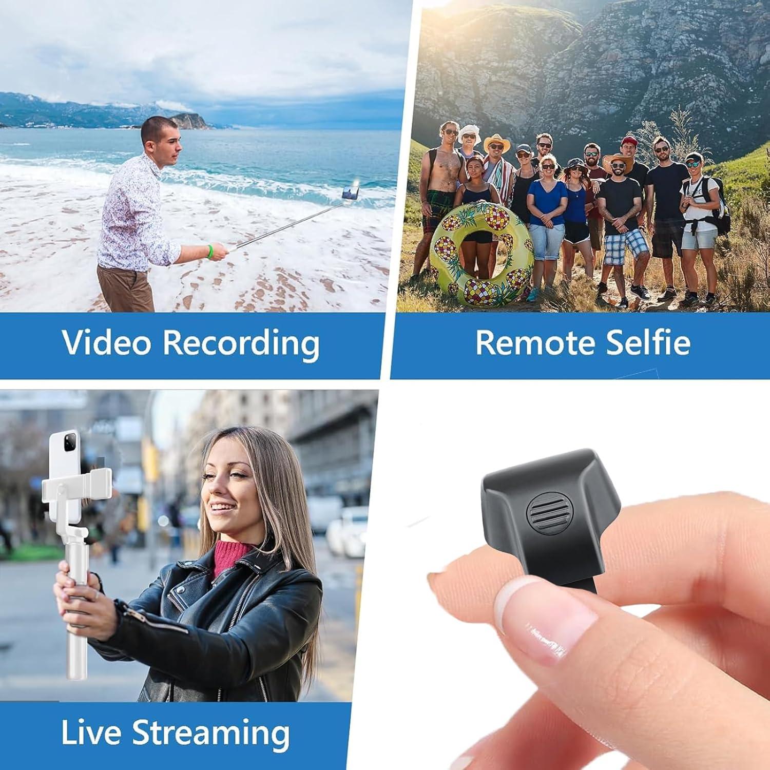 Anillo inteligente Bluetooth OUFANTE R10 para selfies - Negro