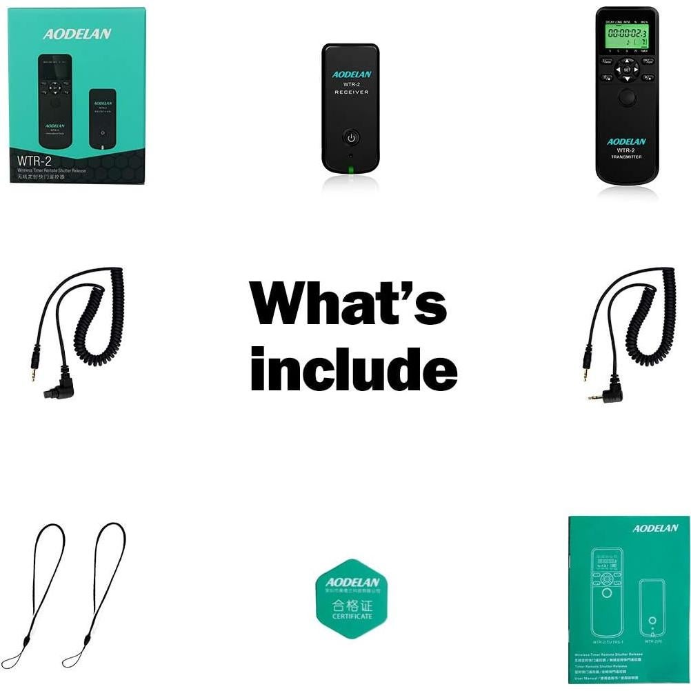 Control Remoto Inalámbrico AODELAN para Canon y Fujifilm