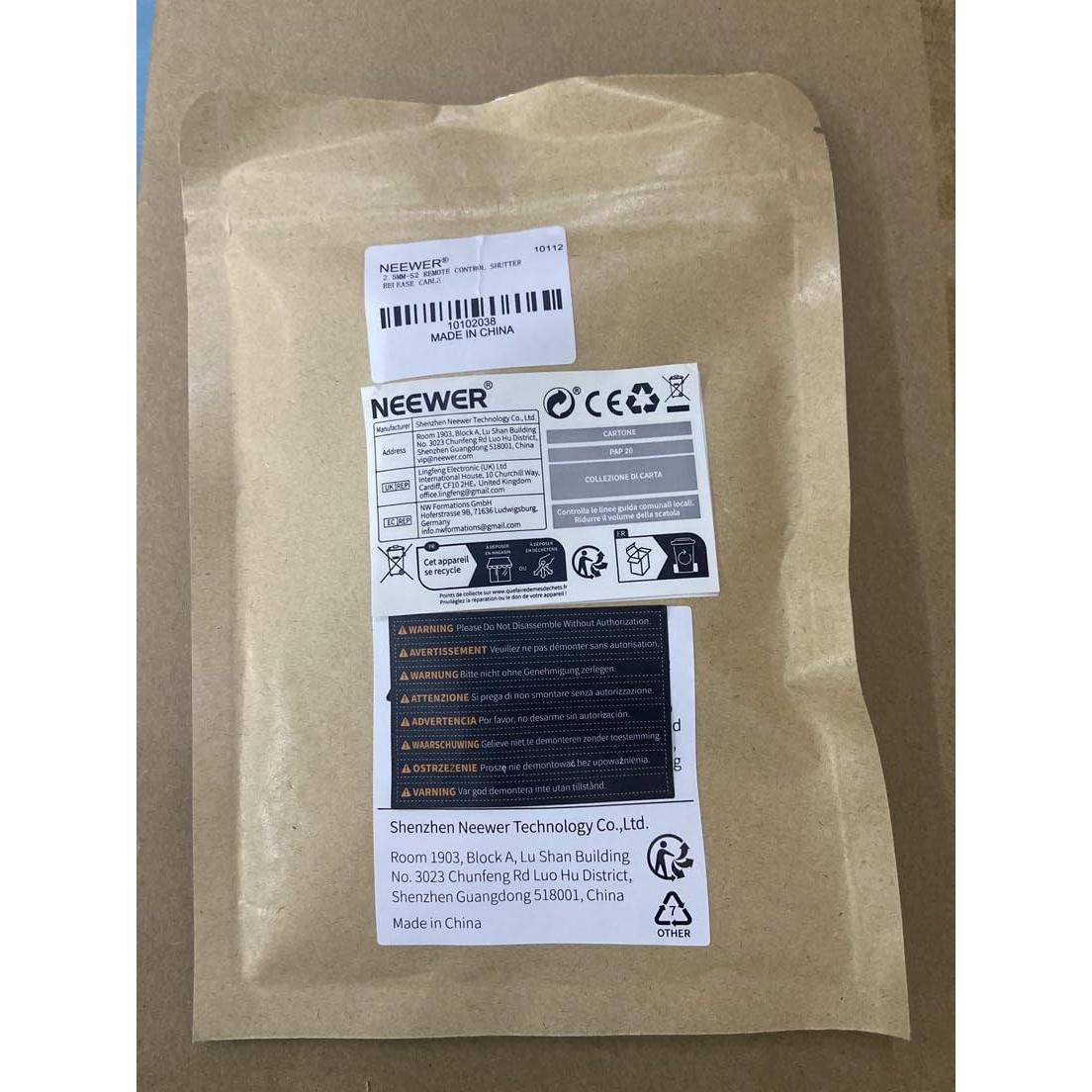 Cable de liberación de obturador remoto NEEWER S2 2.5mm para Sony