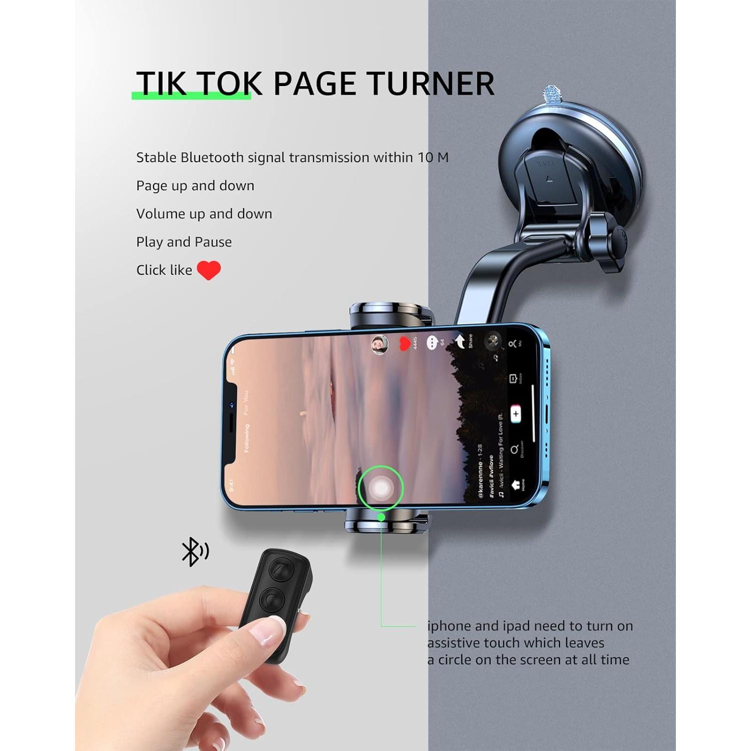 Control Remoto Bluetooth TYUOBOX para TikTok y Cámara - Negro