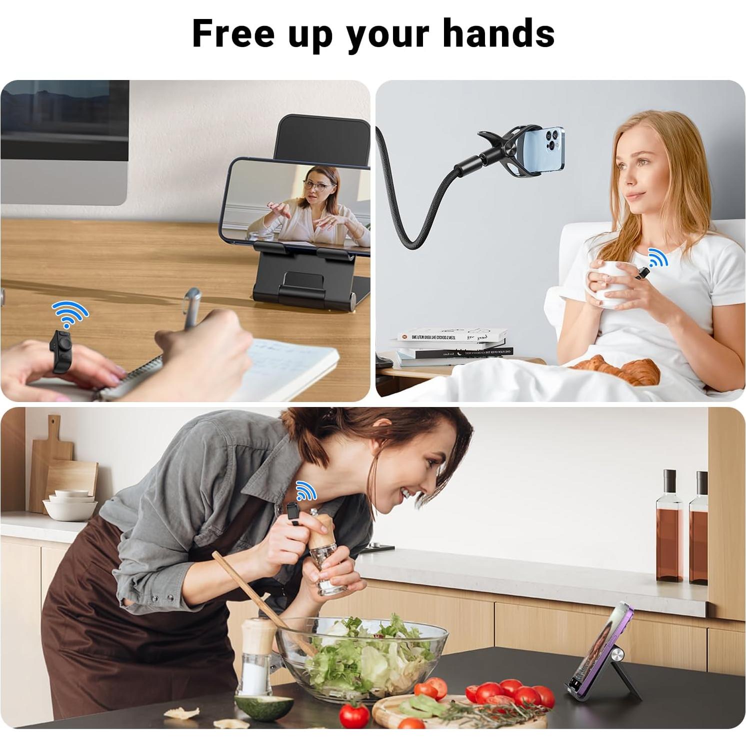 Anillo de Desplazamiento Remoto Bluetooth MILOUZ R1 - Negro