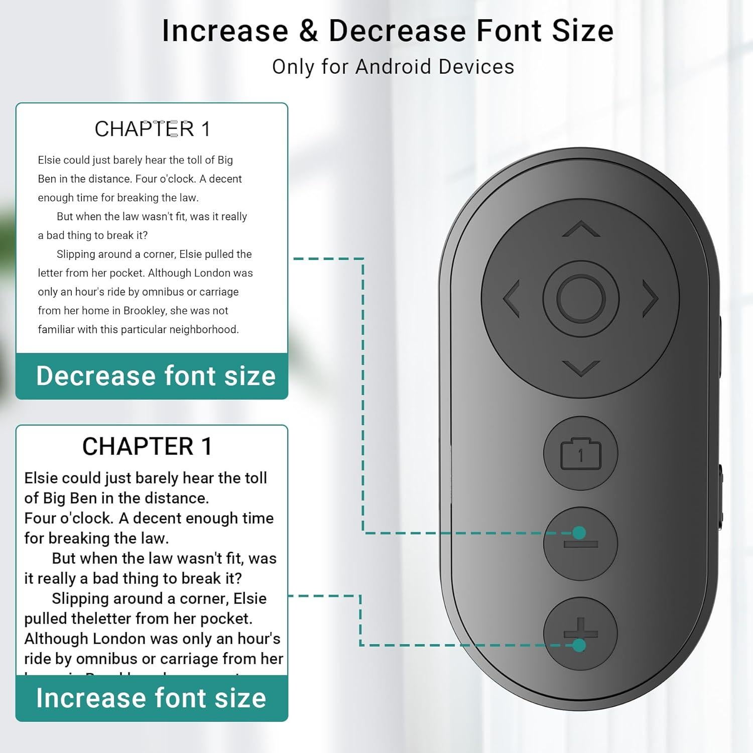 Pasador de Página Inalámbrico Voinap VN11-1 para iPad y Smartphone