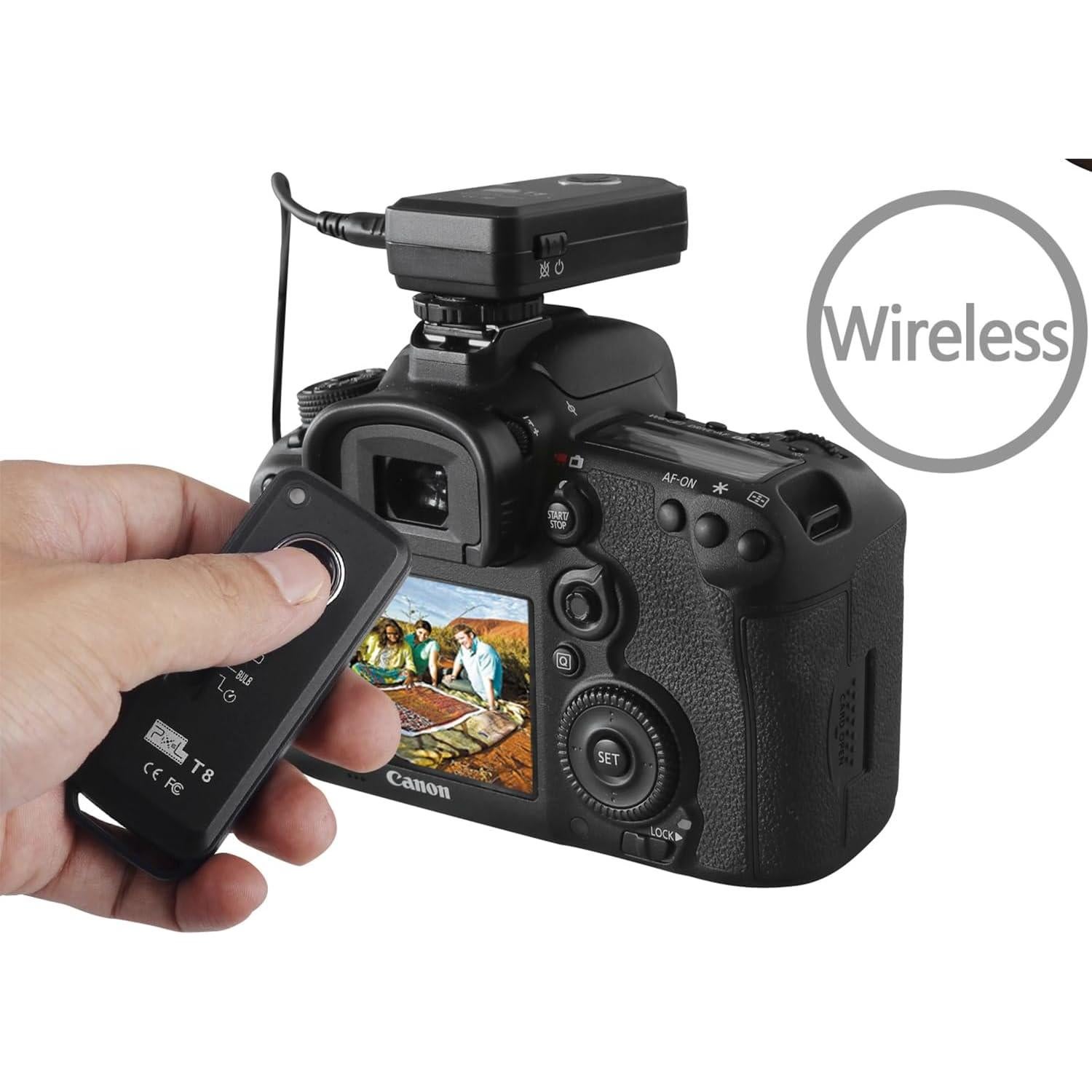 Control Remoto Inalámbrico QILESHI para Cámara Canon y Fujifilm