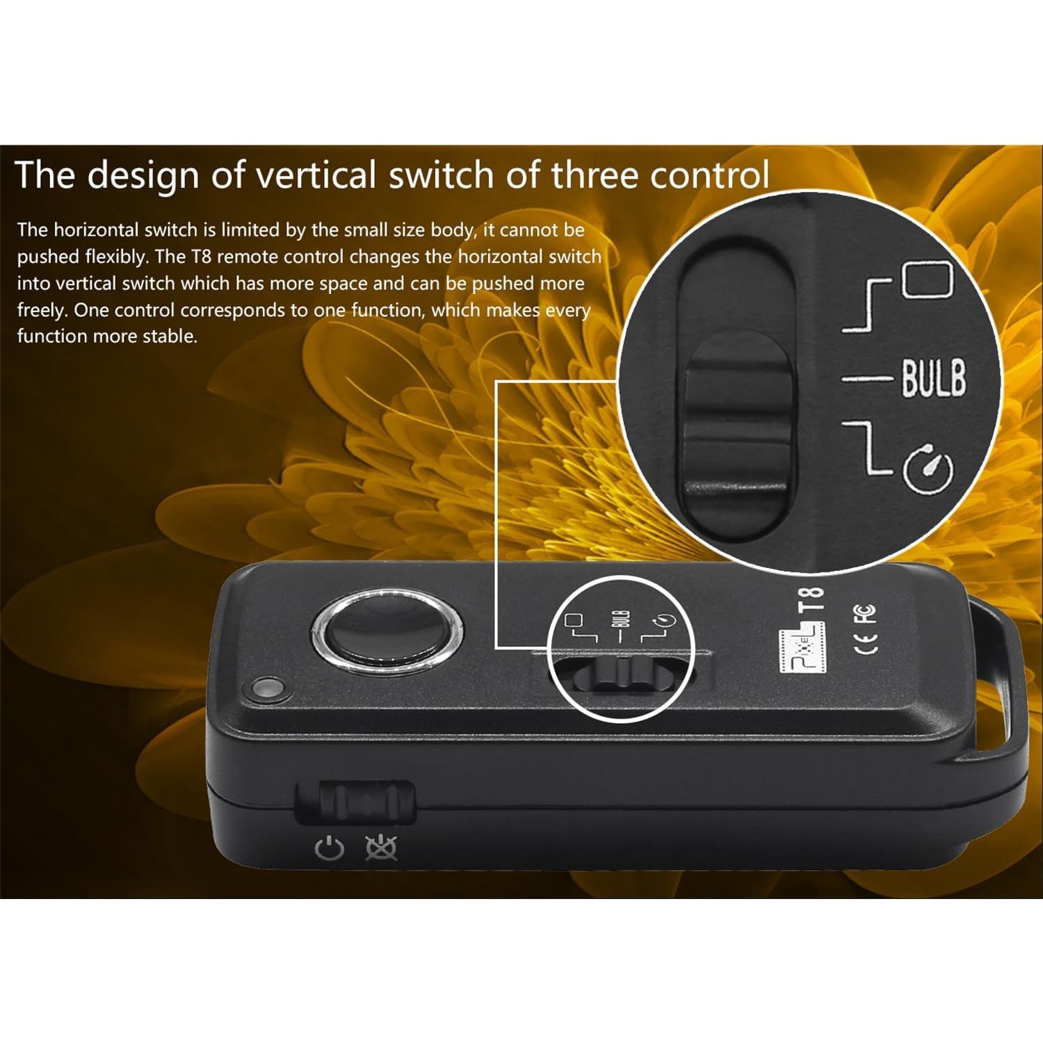 Control Remoto Inalámbrico QILESHI para Cámara Canon y Fujifilm