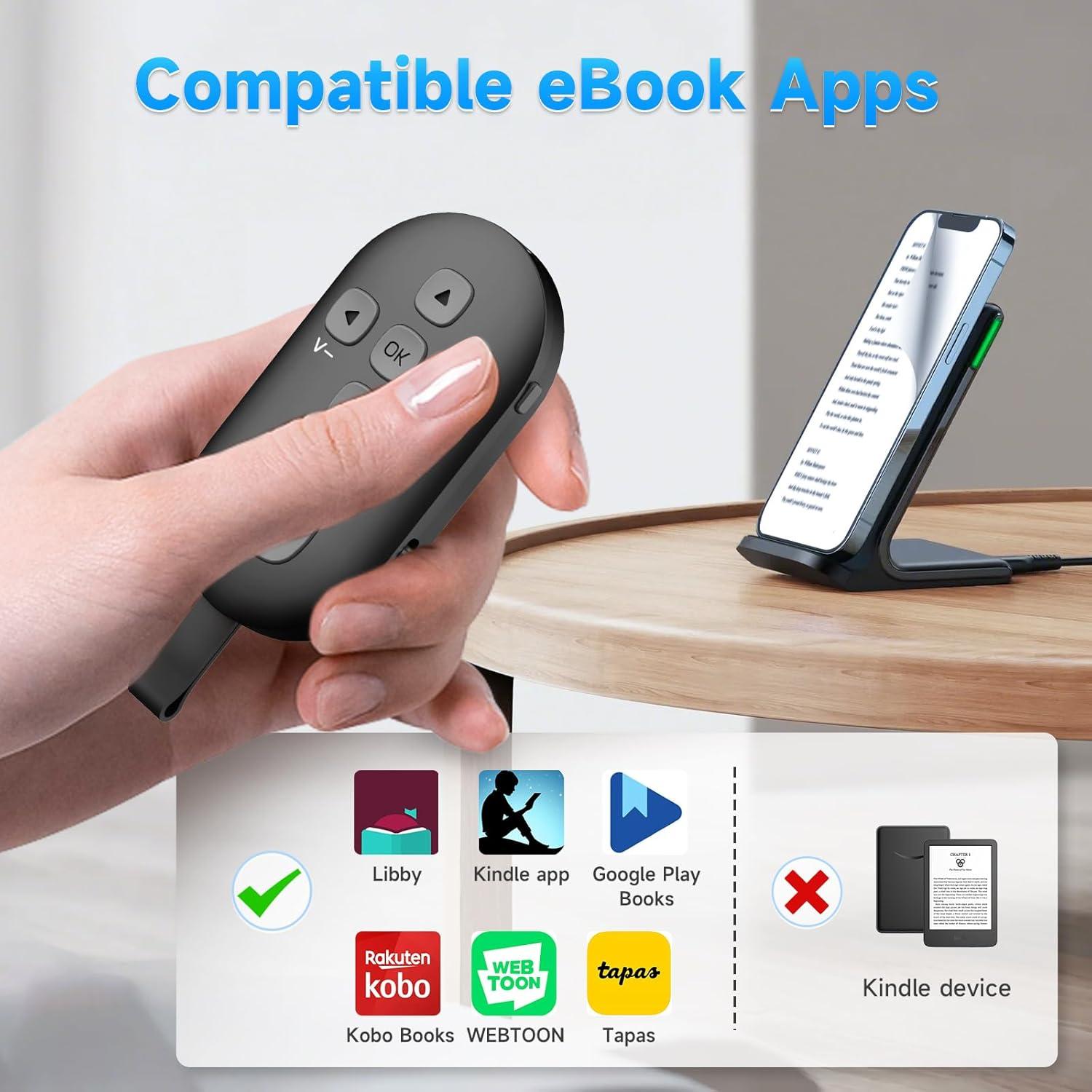 Control Remoto Bluetooth SEANCHEER R1 para TikTok y eBooks