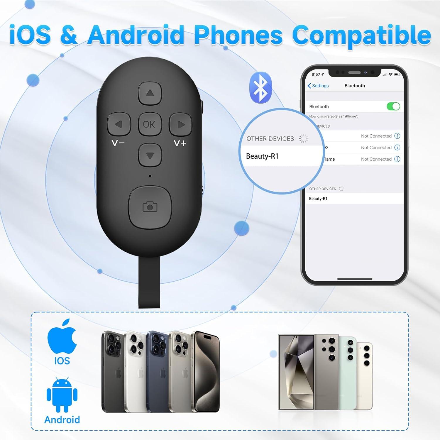 Control Remoto Bluetooth SEANCHEER R1 para TikTok y eBooks