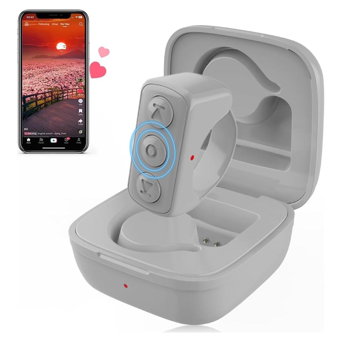 Control Remoto Bluetooth INNCNN D01 Pro para TikTok y Kindle - Gris