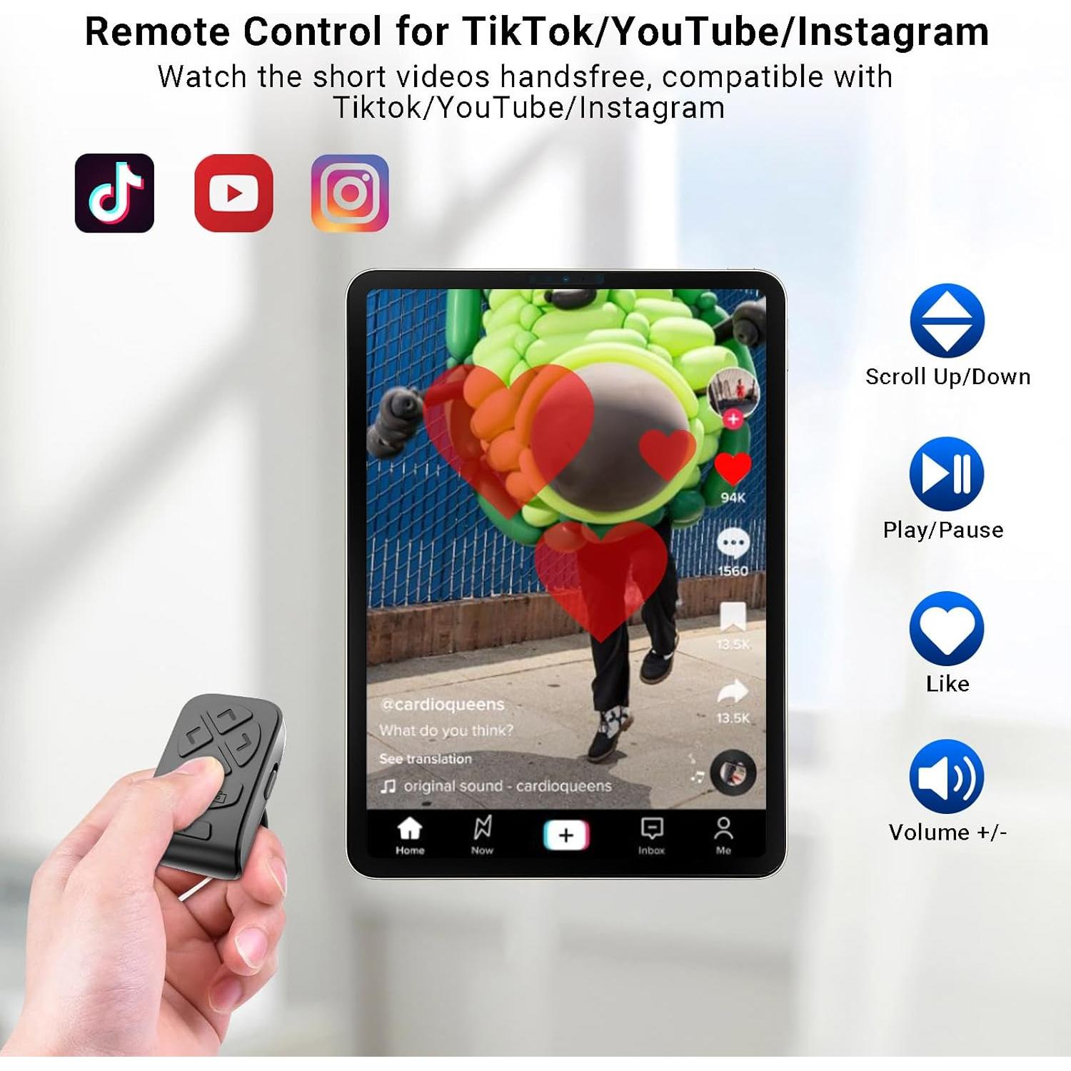 Controlador de Páginas Inalámbrico Locthal para iPad y Kindle