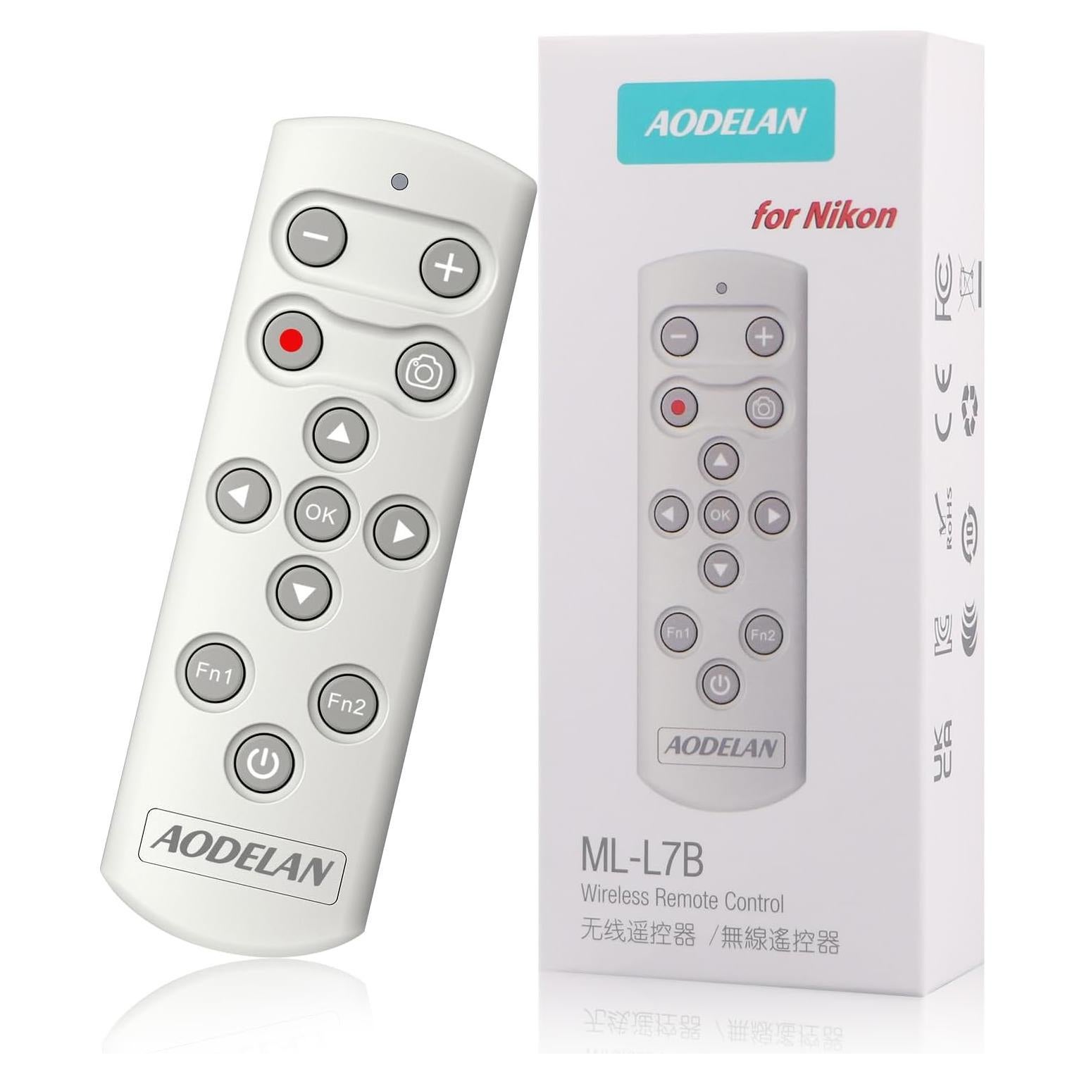 Control Remoto Inalámbrico AODELAN para Nikon COOLPIX y Z