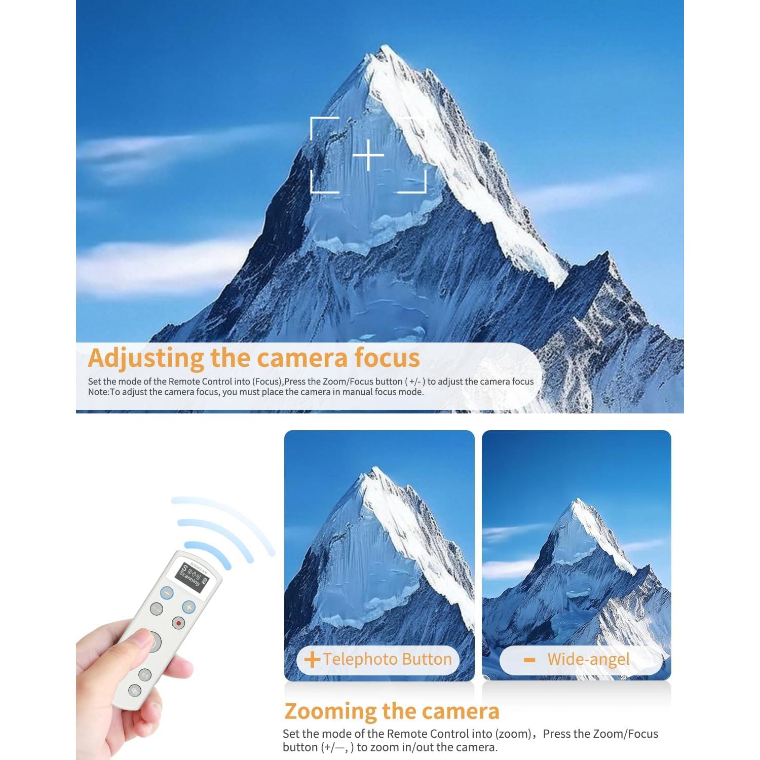 Control Remoto Inalámbrico Aodelan para Cámara Sony ZV-E10, FX3