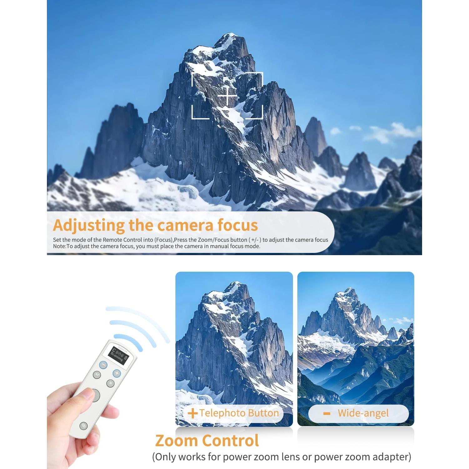 Control Remoto Inalámbrico Canon Aodelan BR-E1 con Pantalla OLED
