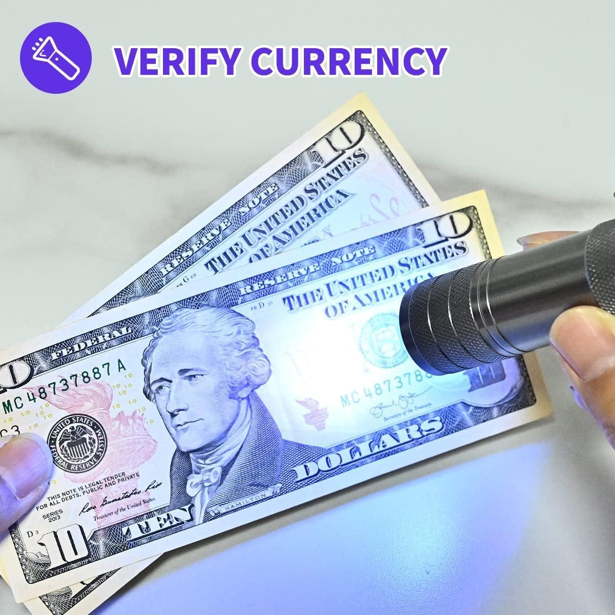 5 Linternas UV YIKOSAM 9 LED 395-400nm Portátiles para Mascotas