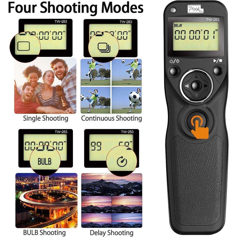 Control Remoto Inalámbrico Pixel TW283 para Nikon D850 D810 D800