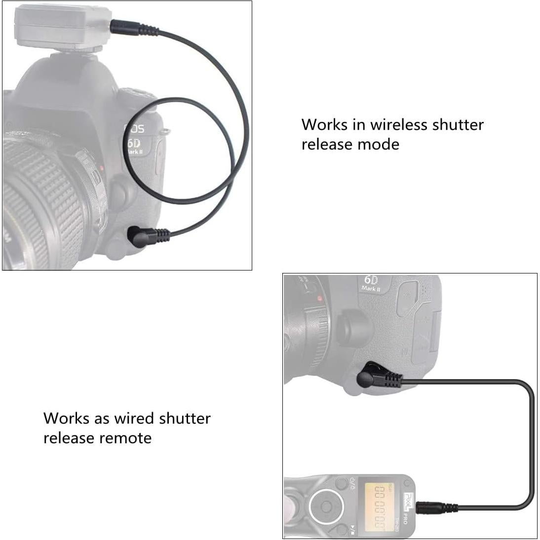 Cable de Conexión Disparador Remoto GFSHOP TW283 40cm