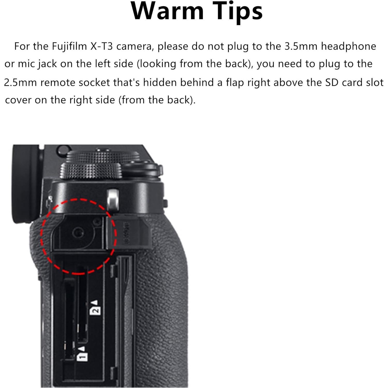 Cable de liberación remota Fujifilm RR-100 compatible 80cm