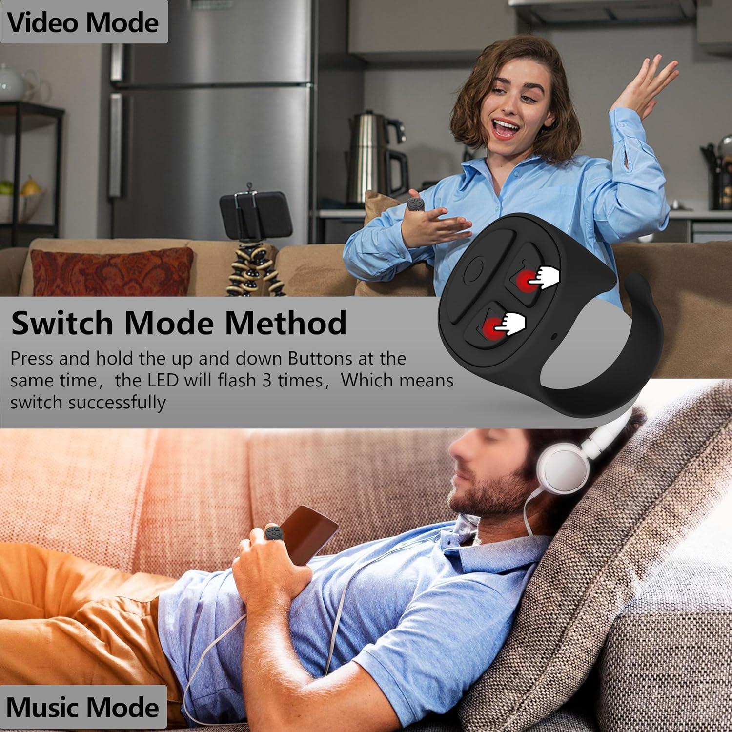 Anillo de Desplazamiento Bluetooth Vekesen D02 Negro