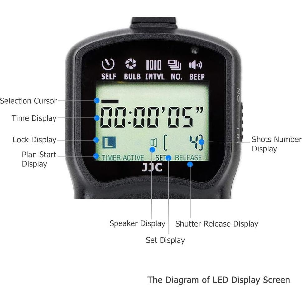 Control Remoto Intervalómetro JJC TM-A para Canon EOS