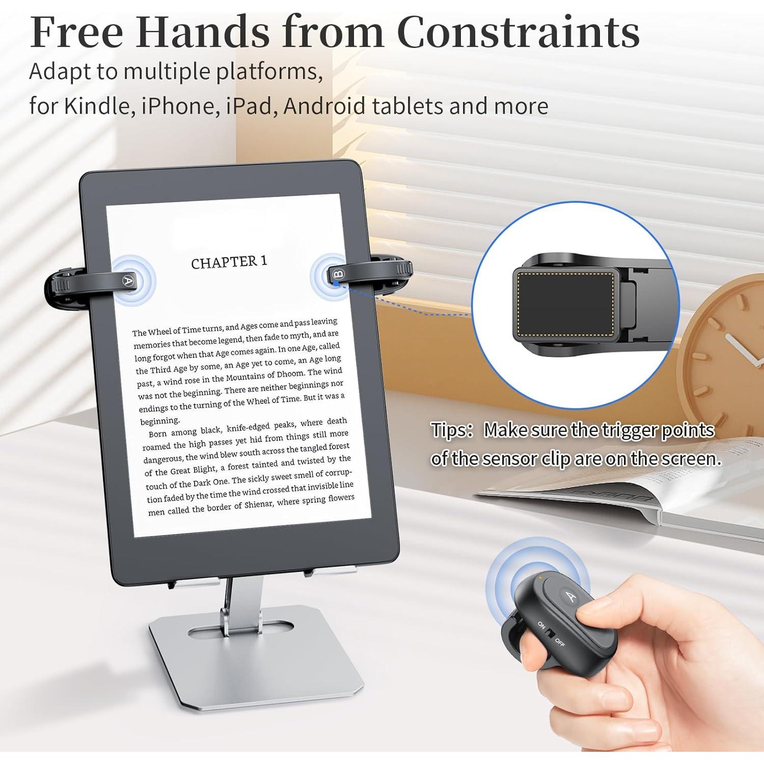 Control Remoto de Anillo para Pasar Páginas Kindle Negro