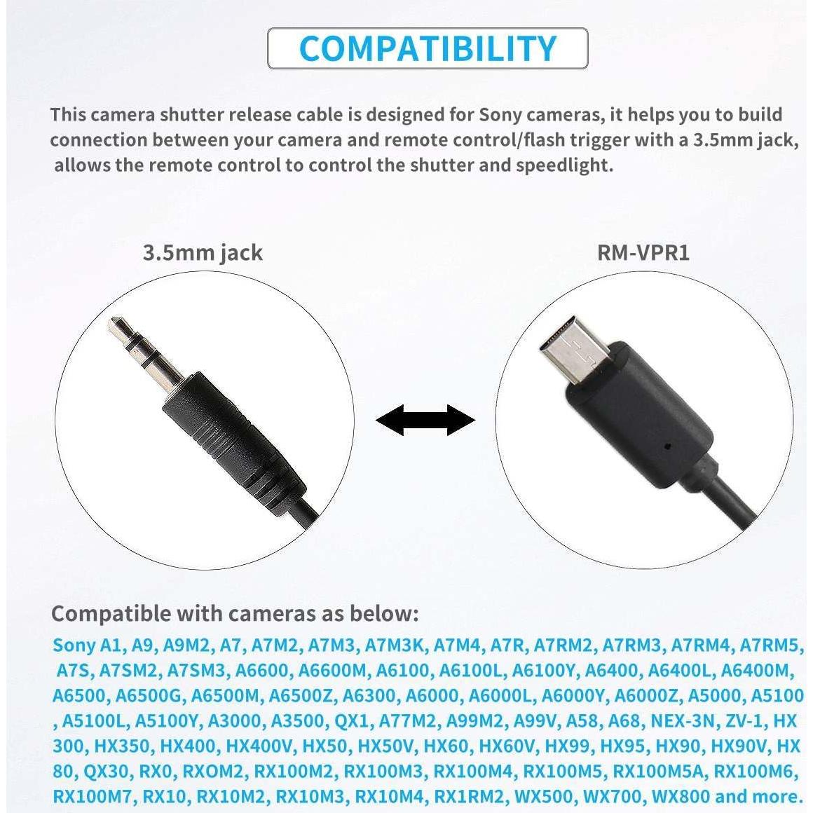 Cable de liberación del obturador remoto Keabroir CSRC-3.5-S2