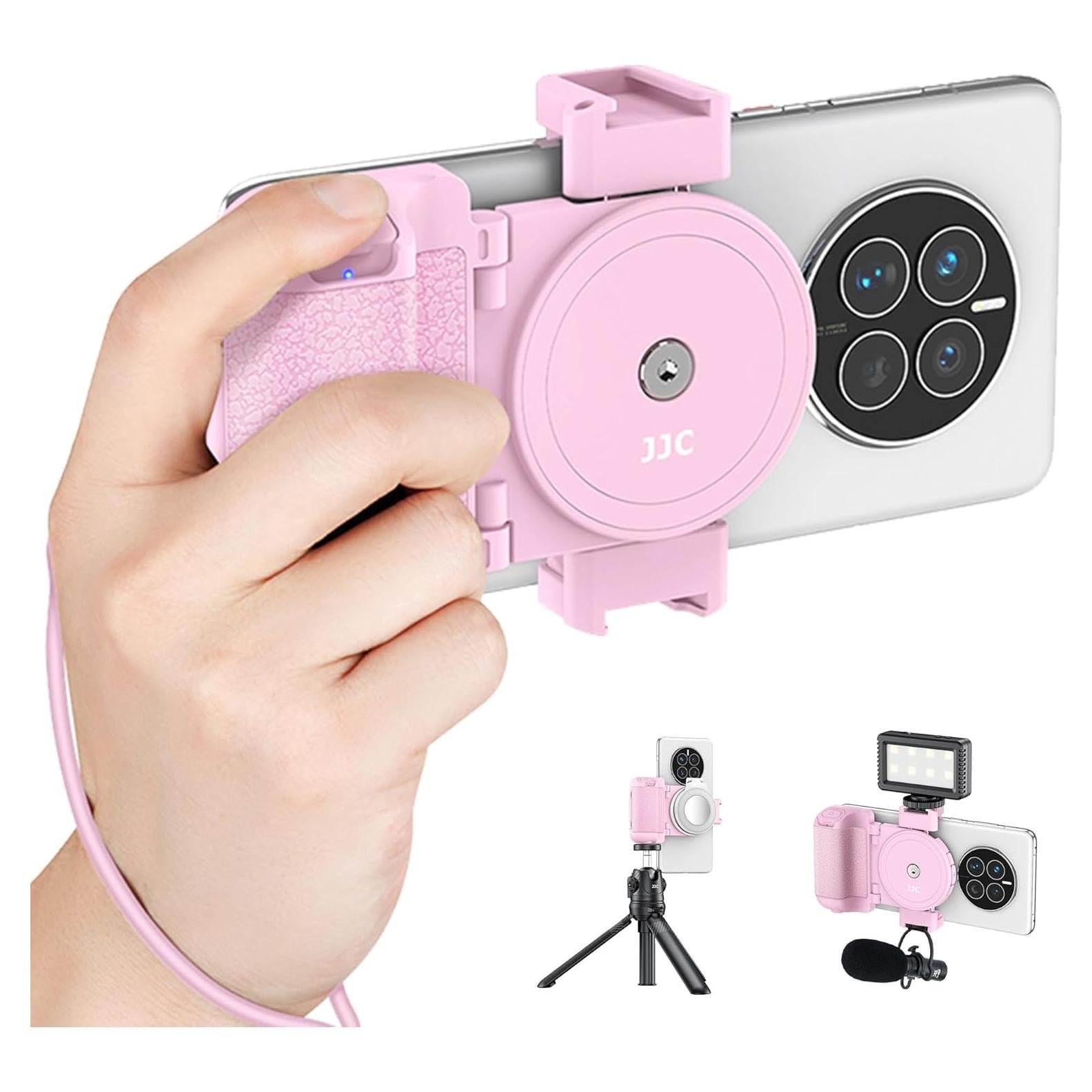 Agarre para Cámara de Teléfono Jinjiacheng Rosa con Control Remoto