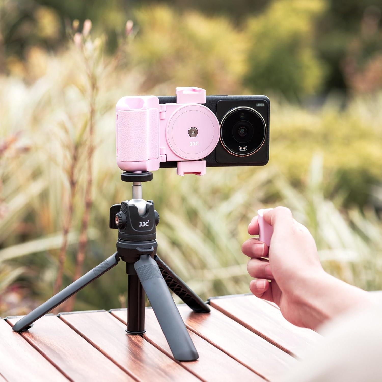 Agarre para Cámara de Teléfono Jinjiacheng Rosa con Control Remoto