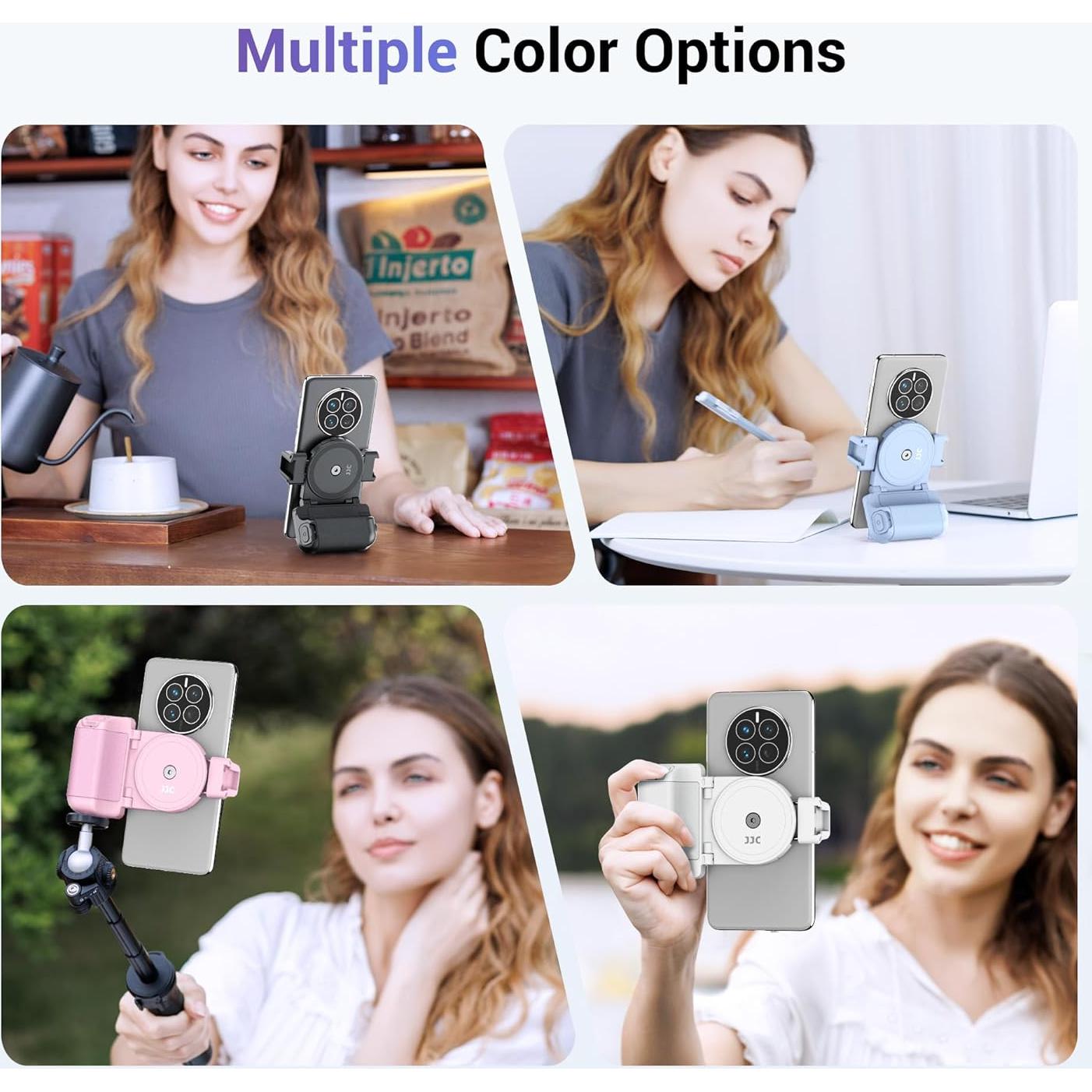 Agarre para Cámara de Teléfono Jinjiacheng Rosa con Control Remoto