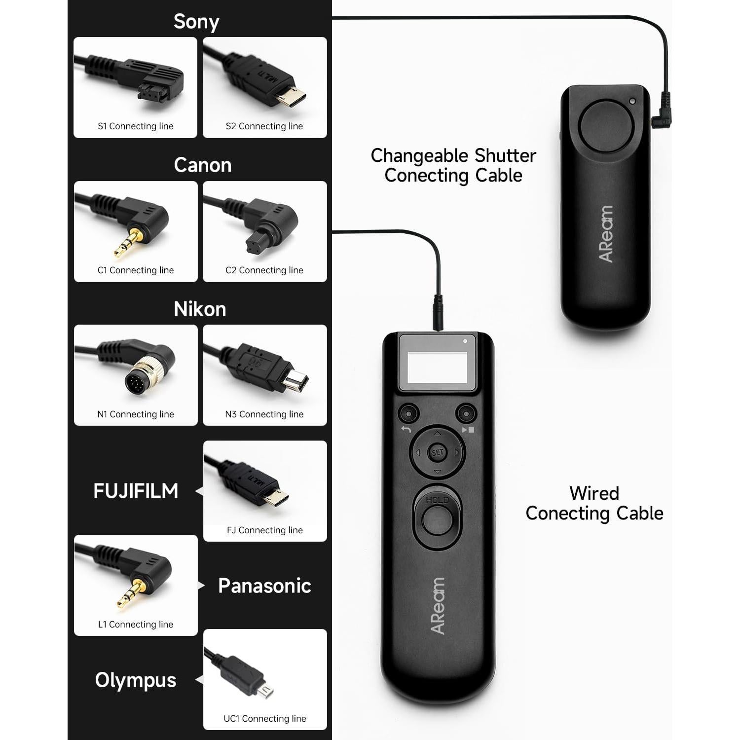 Disparador Remoto Inalámbrico Aream para Cámaras Sony