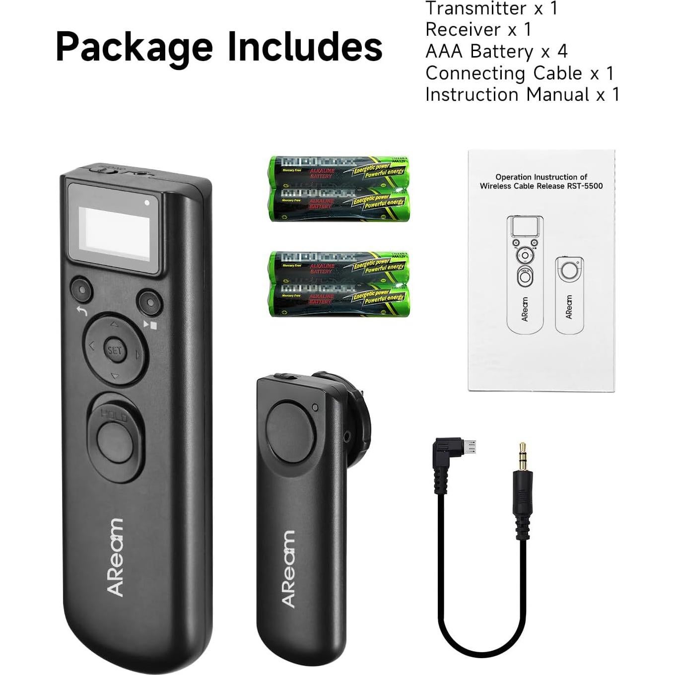 Disparador Remoto Inalámbrico Aream para Cámaras Sony