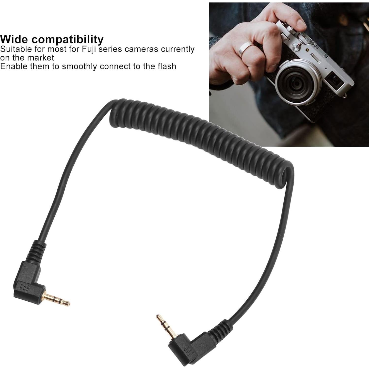 Cable de liberación de obturador remoto Sanpyl 1m 2.5mm para cámaras Fuji