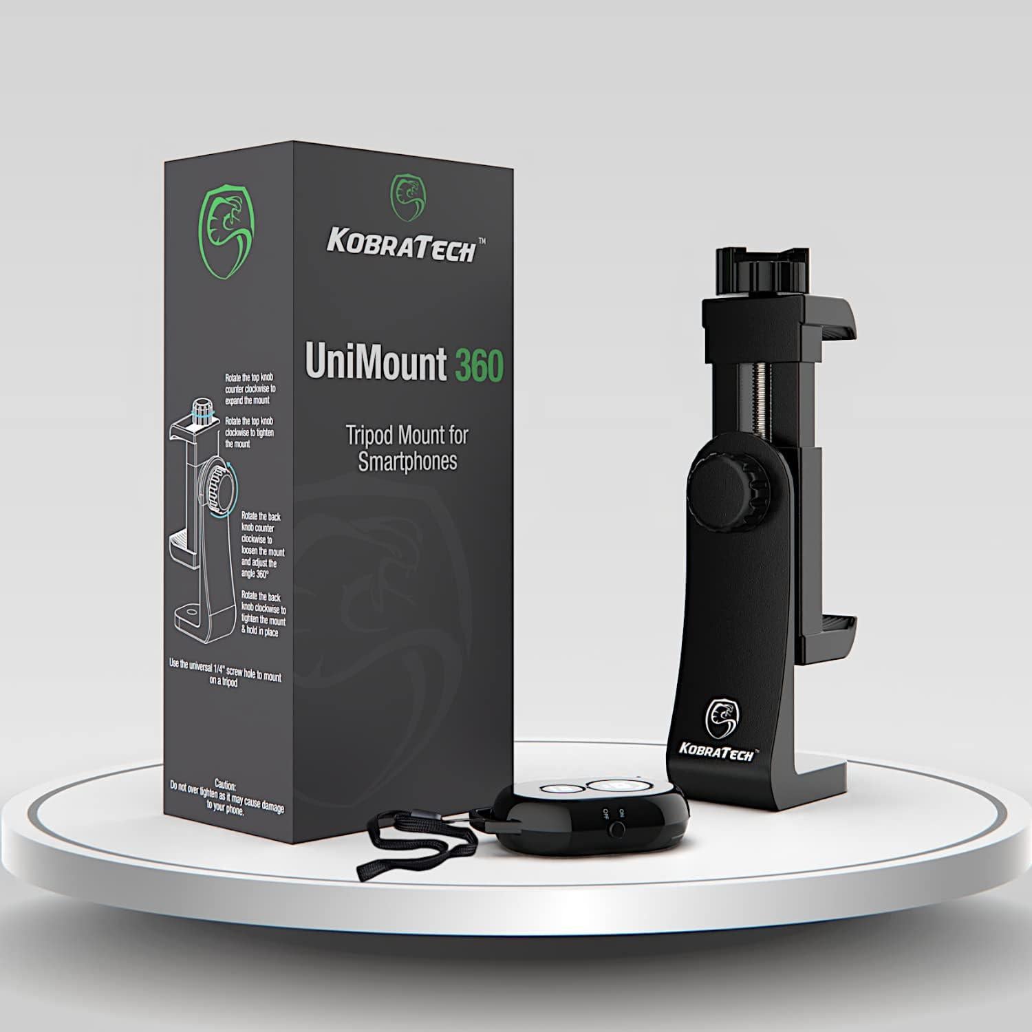 Soporte para Teléfono UniMount 360 KobraTech con Disparador Bluetooth