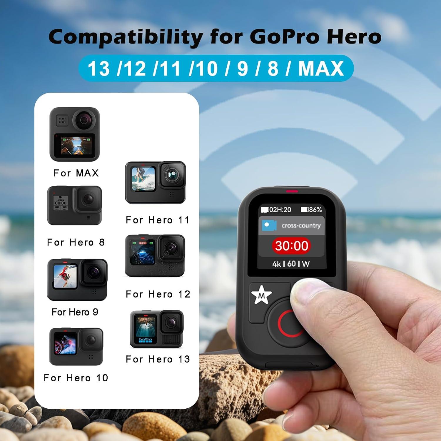 Control Remoto Inalámbrico GoPro Hero 13 12 11 10 9 8 MAX