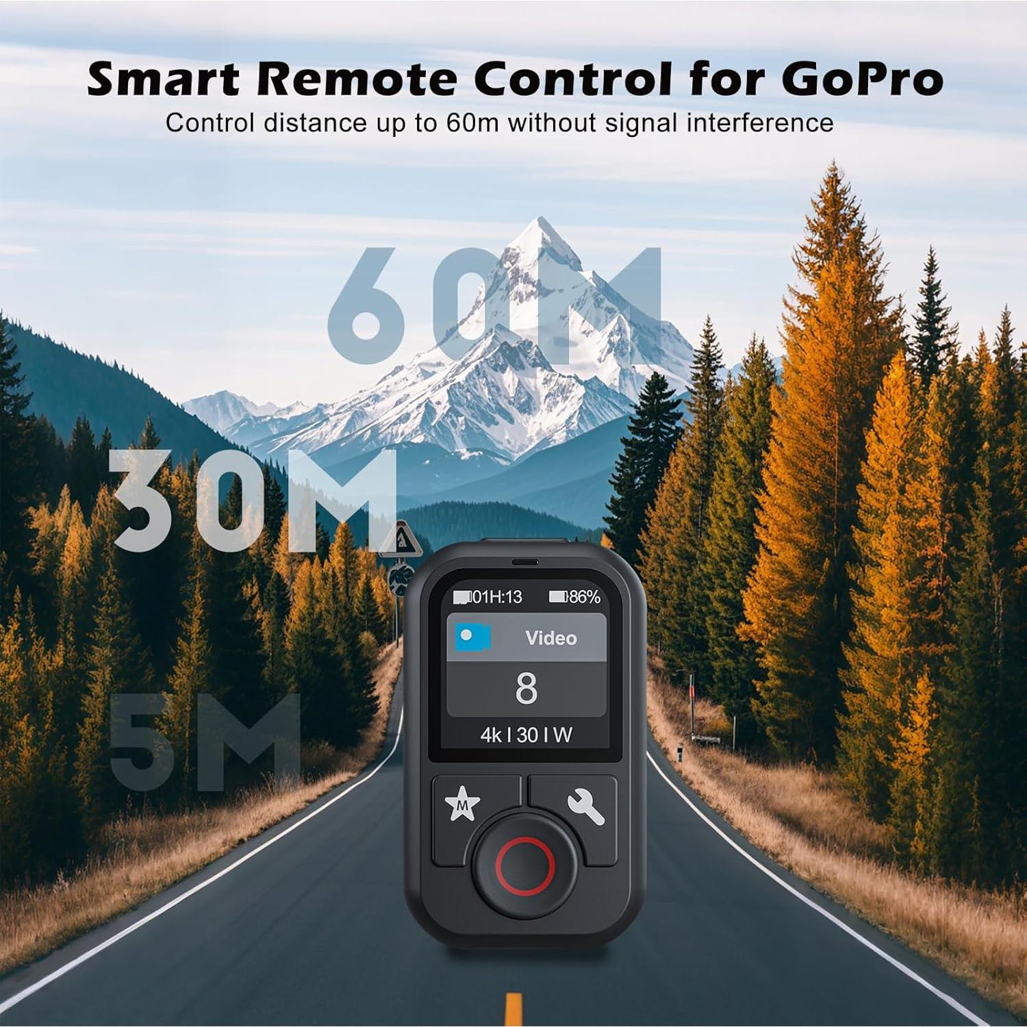 Control Remoto Inalámbrico GoPro Hero 13 12 11 10 9 8 MAX