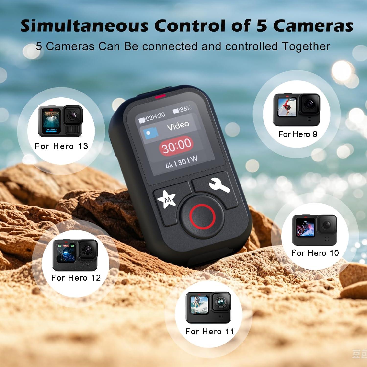 Control Remoto Inalámbrico GoPro Hero 13 12 11 10 9 8 MAX