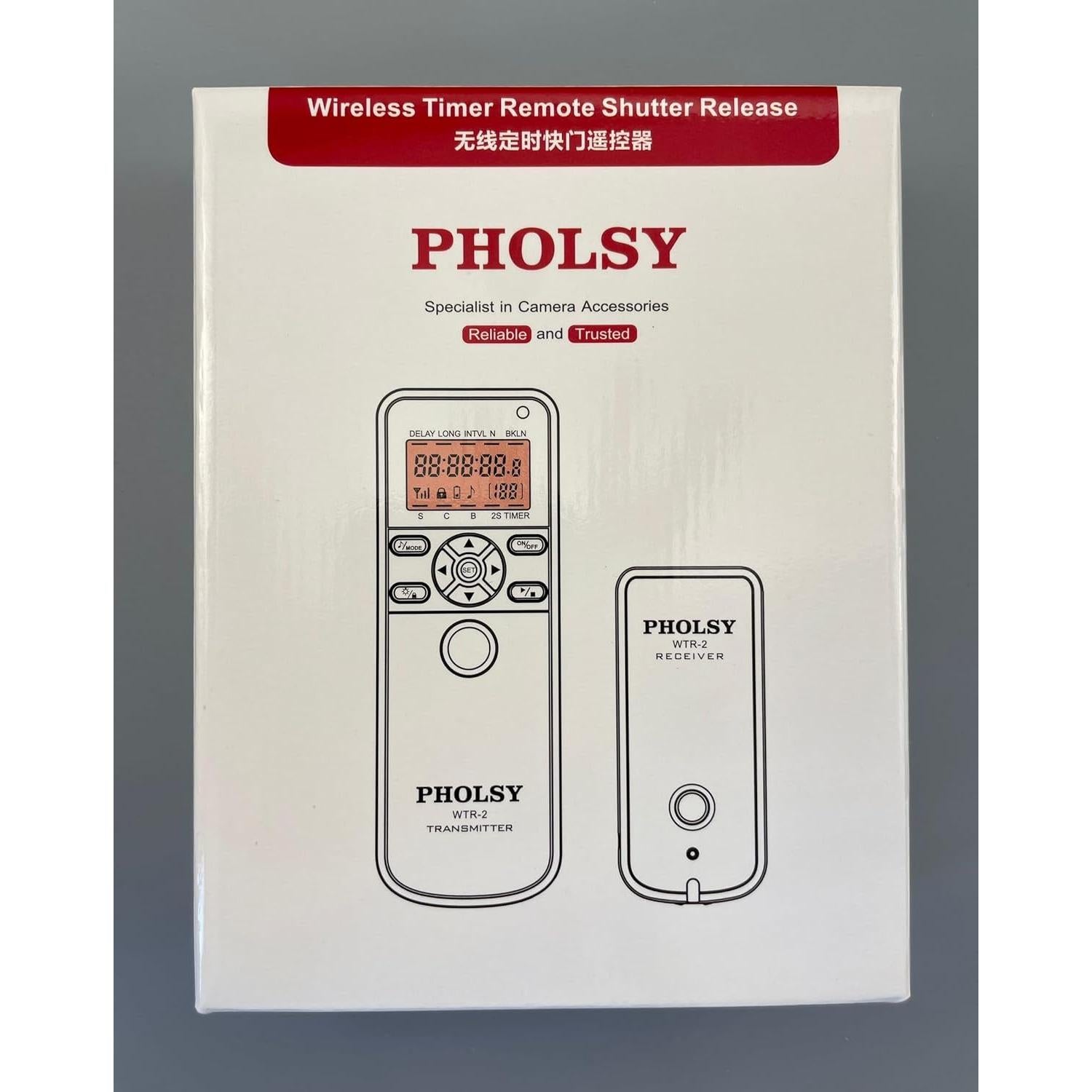 Control Remoto Inalámbrico PHOLSY para Cámaras Nikon