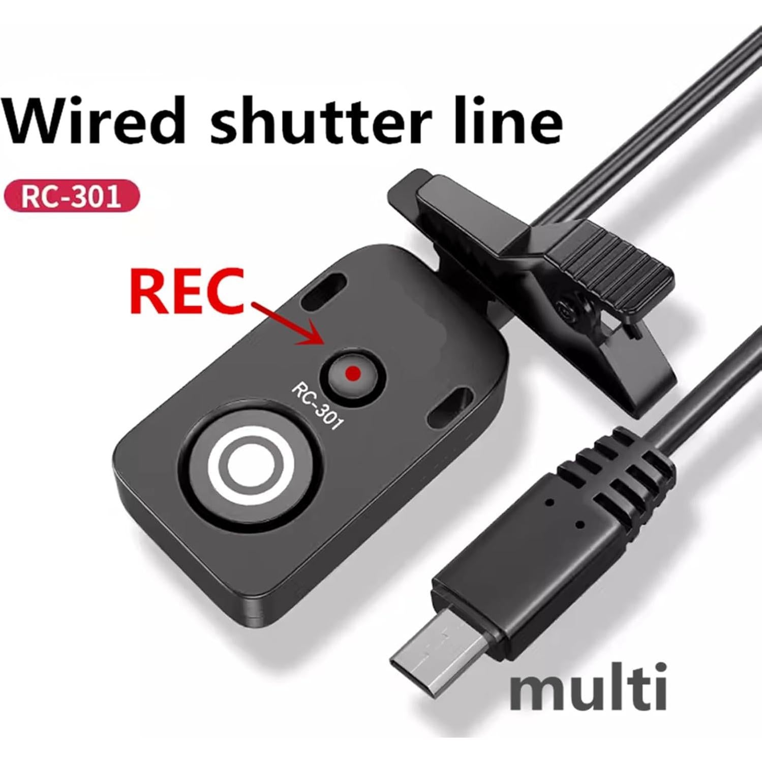 Control Remoto de Obturador Sony RC301-S2 1.5m para Cámaras