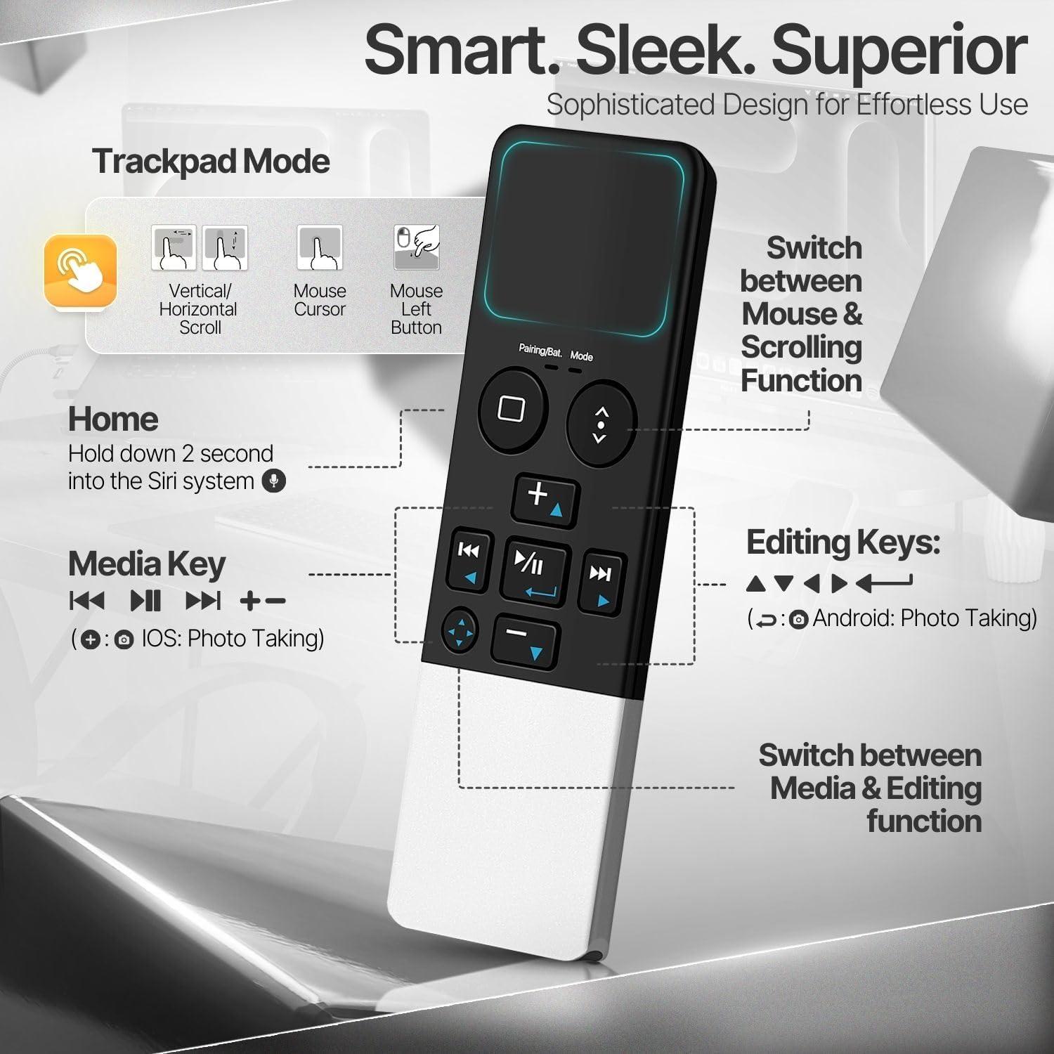 Control Remoto Bluetooth TNP con Trackpad para iPad y Mac