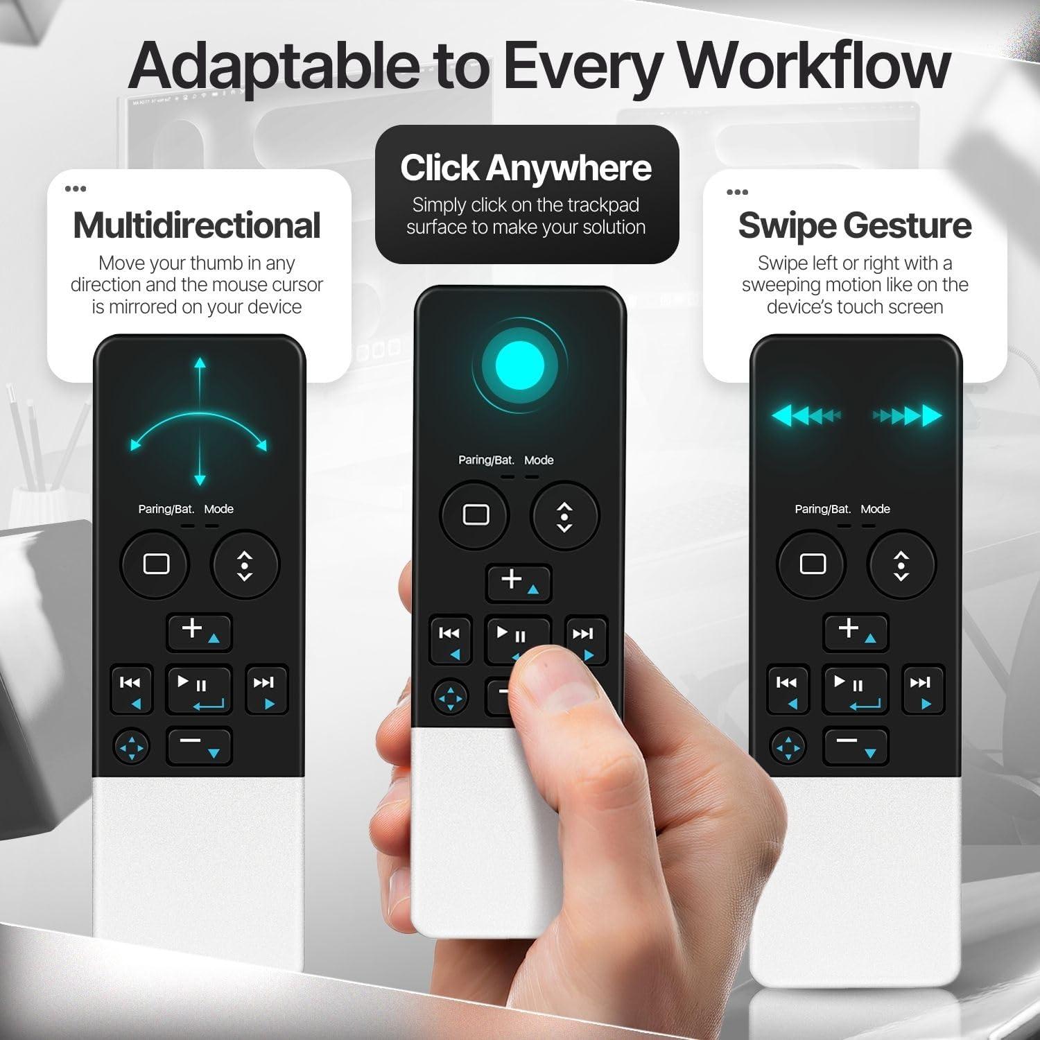 Control Remoto Bluetooth TNP con Trackpad para iPad y Mac