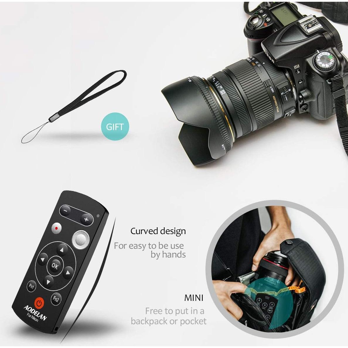 Disparador Remoto Inalámbrico AODELAN para Nikon B600, A1000, P1000, Z50