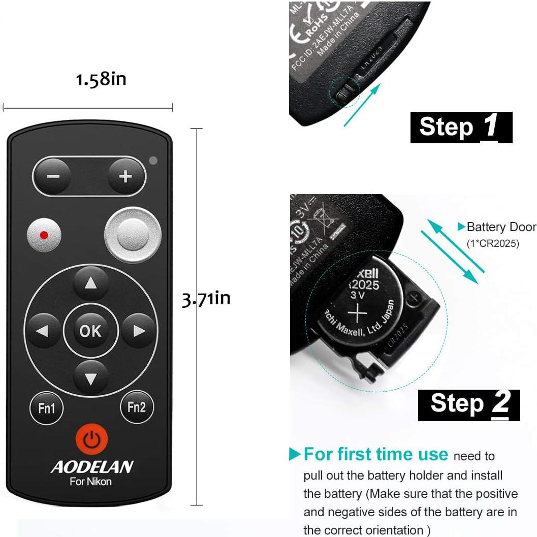 Disparador Remoto Inalámbrico AODELAN para Nikon B600, A1000, P1000, Z50