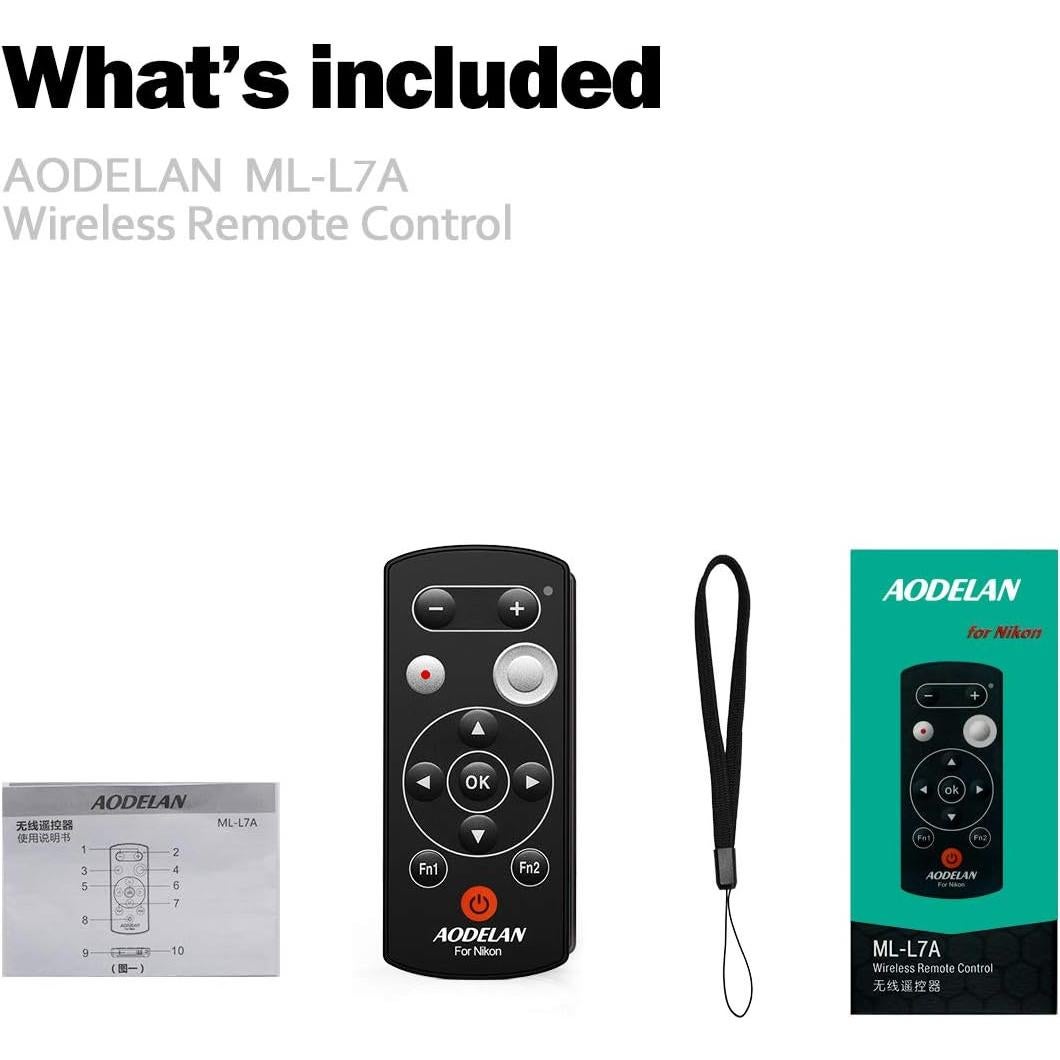 Disparador Remoto Inalámbrico AODELAN para Nikon B600, A1000, P1000, Z50
