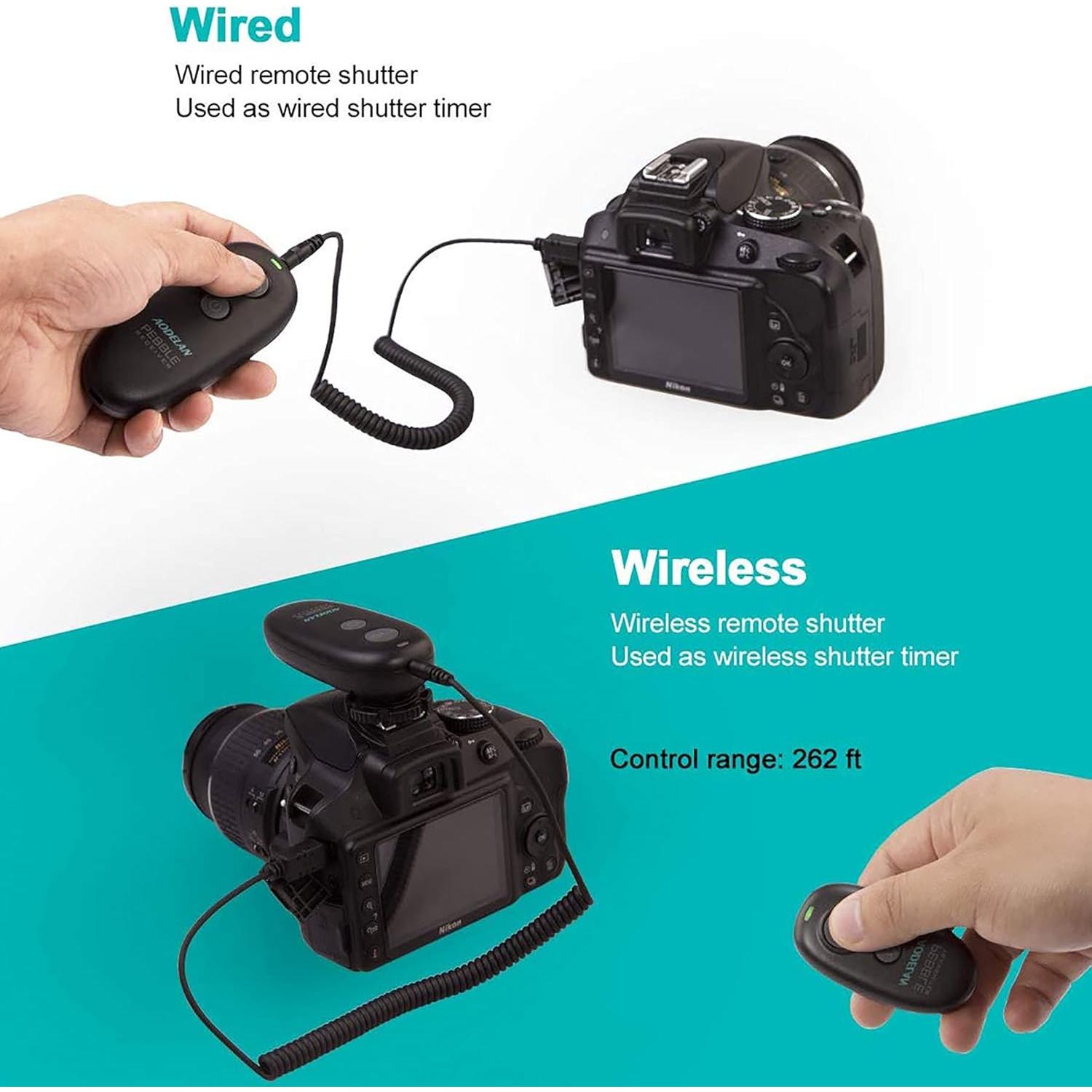 Disparador Inalámbrico AODELAN para Canon y Fujifilm - Rango 80m