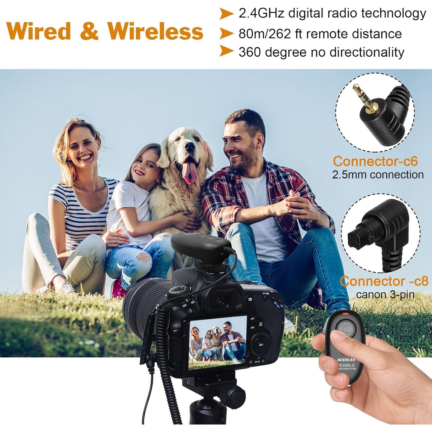 Disparador Remoto Inalámbrico Aodelan para Canon EOS